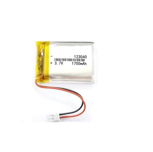 Batería 123040 3.7V de litio recargable 1700mAh con conector JST para reemplazo