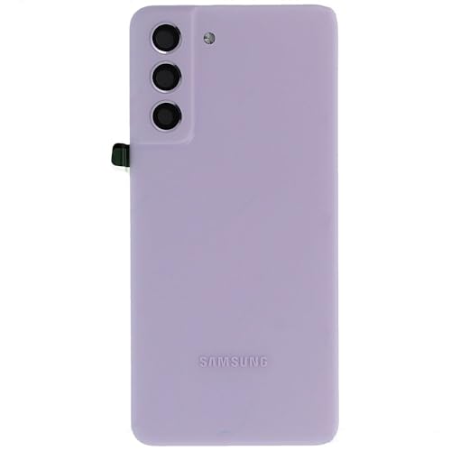 Image of Samsung Galaxy S21 FE Original Back Panel Replacement Back Door with Camera Lens and Logo - 6 Months Warranty (Purple)