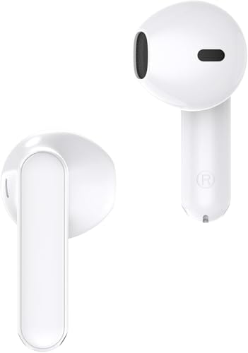 Image of realme Buds T01 Truly Wireless in-Ear Earbuds with AI ENC for Calls, 13mm Dynamic Bass Driver, Upto 28Hrs Battery,88mm Latency,Bluetooth V5.4 & Google Fast Pair (White)