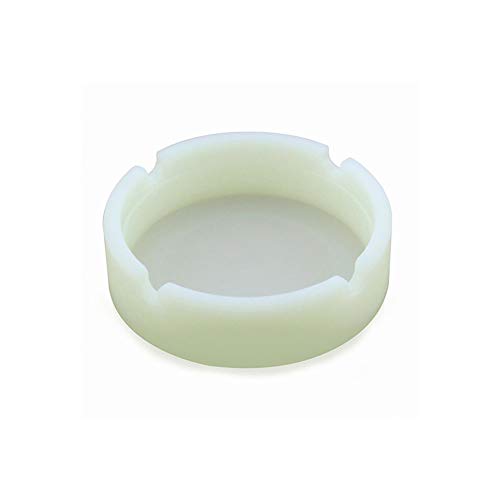 Mallalah Luminous Silicone Ashtray Luminous Fluorescent Ashtray Round Design Ashtray Durable Glow in Dark