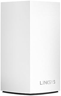 Dwupasmowy system WLAN Linksys Velop WHW0101 sieci mesh Wi-Fi 5 (AC1200)  router, repeater, wzmacniacz zasięgu do 140 m² z 2 portami Gigabit Ethernet i kontrolą rodzicielską  1 szt., biały