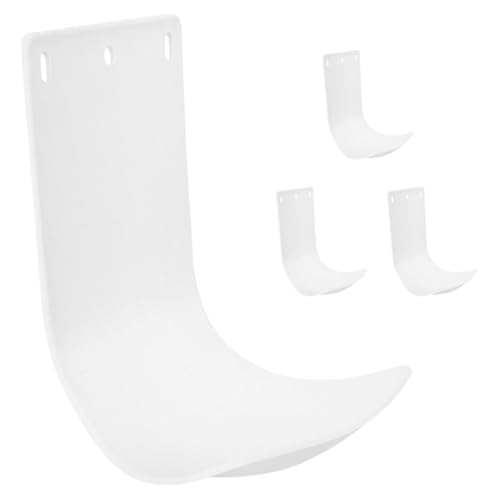 PRETYZOOM Bandeja Antigoteo de Plástico Blanca para Dispensador de Jabón de Manos, Adhesivo Doble Cara para Montaje en Pared, 4 Piezas, Adecuado para Baño, Hogar y Espacios Públicos