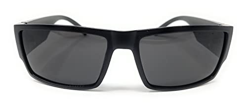 Locs Mens Flat Top Gangster Sunglasses Black Silver Frame 91026 (Matte Black) #TOP1