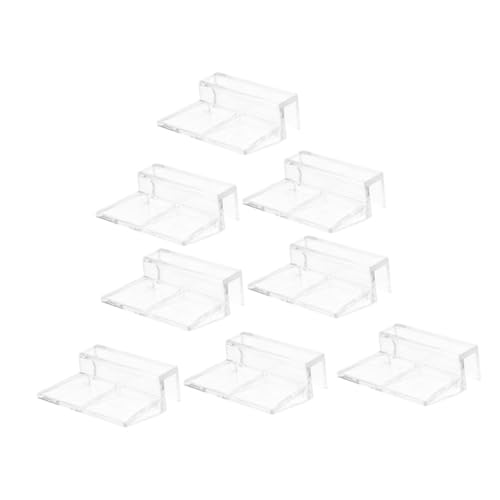 iplusmile 8個 水槽カバーブラケット 戦車 魚 プールネット 水族館の空気ポンプ 大きな水槽 水槽ポンプ 水槽の装飾 ふた付きタンク 水族館の吸盤ホルダー Transparent