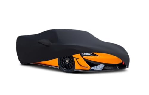 Image of Luxury Premium Indoor Car Cover for McLaren 720S 570s - Ultra-Soft, Custom Fit Protection Winter Storage Garage use, dust Proof (McLaren Indoor- Black)