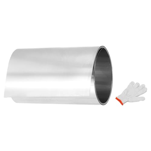 MECCANIXITY 304�X�e�����X�X�`�[���z�C�����[���A0.03mm x 50mm x 1.5m ���^���X�g���b�v�v���[�g�V�[�g �X�e�����X�X�`�[���_�Ń��[�� ��ܕt�� �N���t�gDIY�����p�l���d�q�E�B���h�E�A�V���o�[