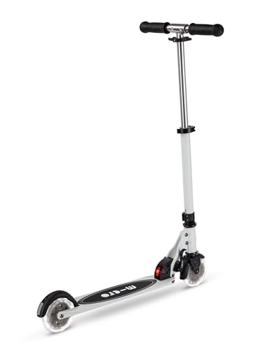 Micro Roller | Micro Sprite LED Kinderroller | Lenker verstellbar | Leuchtrollen | Faltbar | 5-12 Jahre | Jungen & M&auml;dchen | Wei&szlig;