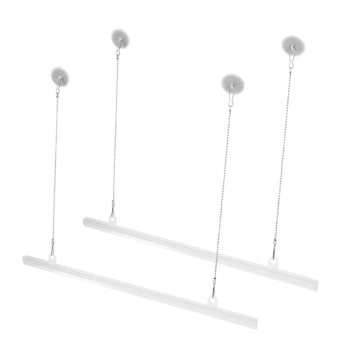 FUTUREORYY Ganci Per Poster Pubblicitari in Pvc e Ferro 40 Cm Per Appendere Bandiere e Decorazioni, Accessori Per Esposizioni Commerciali e Fiere, Set Da 2 Pezzi Catena e Supporto Pratico