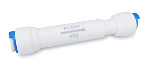 smardy Limiteur de Débit Flow 420 avec 1/4" de raccordement tuyau pour système d’osmose inverse, filtre à eau Cover