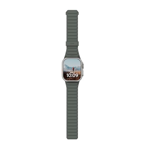 Image of Urban Armor Gear UAG Pathfinder Silicone Double Side Reversible Magnetic Watch Strap Designed for Apple Watch (49mm / 46mm / 45mm / 44mm) (Series 4-11 / Ultra 3 /2 / Ultra /SE / SE2) (Watch NOT Included)