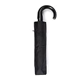 VOGUE Paraguas Golf XXL plegable automático con puño curvo. Amplia cobertura y fácil manejo. Sistema Anti-viento (Wind Proof) y acabado Teflón. Duomatic, apertura y cierre automático. (Negro)