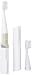 Travel Electric Toothbrush with 2 Brush Head 2 Modes Waterproof Sonic Toothbrush by Battery Powered Portable Mini Design for Daily Oral Care Business Travelling and Holiday Use (White)