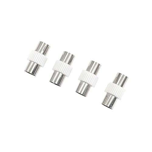 JZK 4x Male and female TV aerial connectors converters, female to female coaxial cable adapter, male to male RF coax PAL coupler plug - Image 4