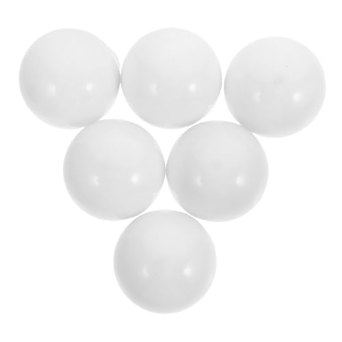 Unomor 6pcs Led Globe Diffuser Cover Round Fog Lampshade for Light Distribution White Material High-temperature Resistant Suitable for Led Bulbs