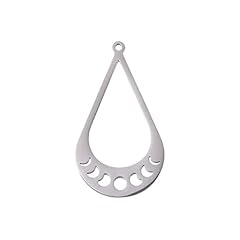 Steel Phase of the Moon Golden Charm