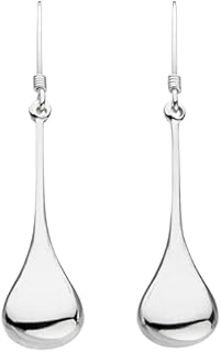Dew Sterling Silver Elongated Teardrop Earrings 6536HP