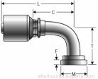 Embout Gates G22314-2432 MEGACRIMP COUPLI connecteur flexible hydraulique acier
