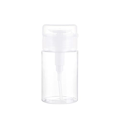 プッシュダウンディスペンサー空の空のプッシュトップボトルコンテナネイル用ポーランドメイクレムーバーミセルウォーターフェイシャルトナー補充可能な液体旅行コンテナ