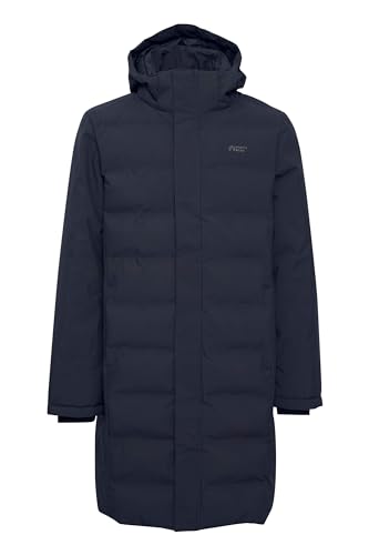 NORTH BEND NBMarko Herren Steppmantel wasserdicht winddicht atmungsaktiv Herrenjacke mit Wassersäule 5000mm W-PRO Wetterschutzsystem, Größe:S, Farbe:Navy Blazer (2048)