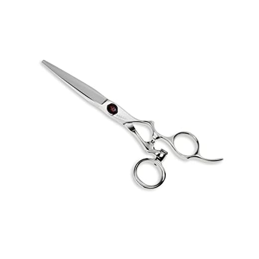 ABOVE Shears ErgoS 6" Premium Cobalt Steel Wet and Dry Hair Cutting Scissors with Swivel Ergonomic Handle & Comfortable Finger Rest for Salon Stylists, Hairdressers, Barbers, & Beauticians