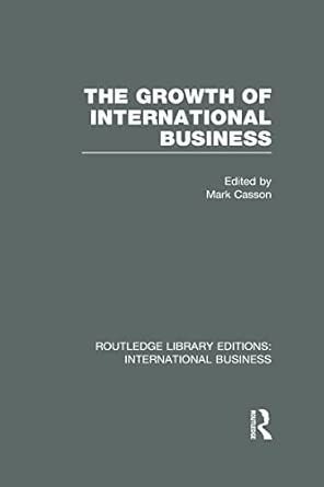 The Growth of International Business book cover
