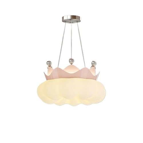 Suspension nuage réglable pour chambre de fille et salon cocooning rose