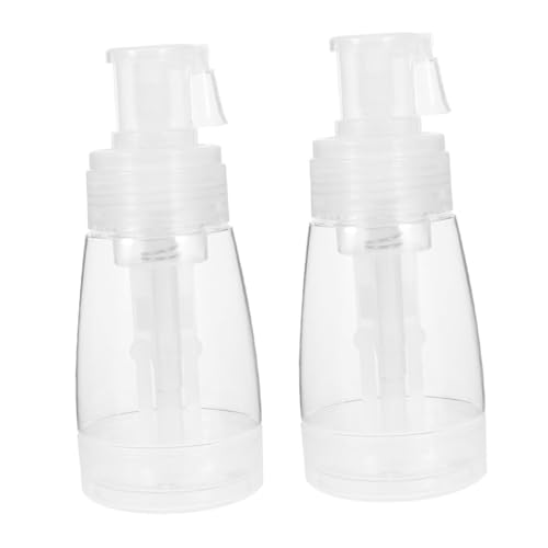 TOVINANNA 2pcs Powder Puff Dispenser Dry Powder Pump Bottle For Body Powder Travel-friendly Powder Refill Bottle For Baby Powder