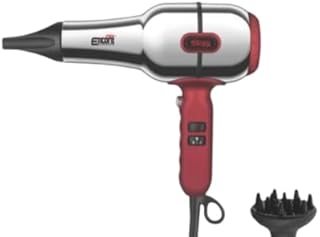 D.SP Salon 37082 Hair Dryer - 2000W AC Motor Stainless Steel with Overheat Protection