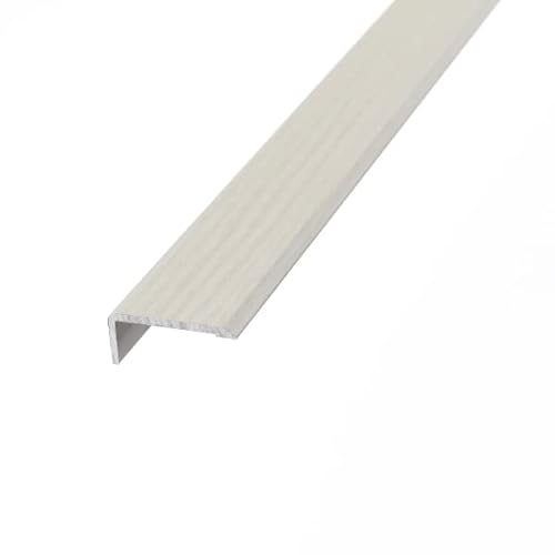 eXtreme Self Adhesive Stair Nosing Strip | 3ft Corner Guard Edge Protector for Laminate, Tile, Metal, and Wood Stairs | Sturdy, Attractive, and Non-Slip Staircase Threshold Strip - Pale Grey