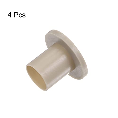 QUARKZMAN 4 Stück Geflanscht Hülse Lager 16mm Bohrung 18mm AD 23mm Länge Nylon Buchsen für Welle Grau