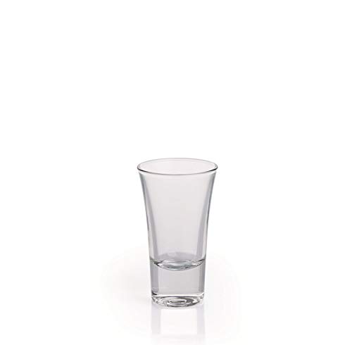 Set de 6 vasos de vidrio Bitter Satin