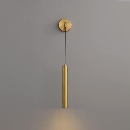 Applique murale haut de gamme cuivre véritable salon LED 5W
