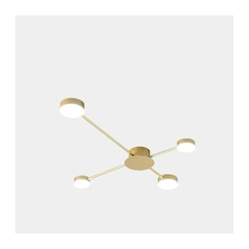 Lustre moderne or pour illuminer votre espace de vie avec élégance