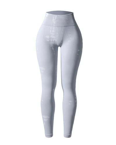 Image of AUROLA Serpent Snake Seamless Scrunch Workout Leggings for Women,Girls Squat Proof Ribbed Thick Active Gym Pants
