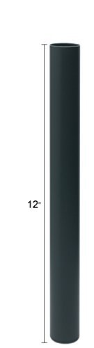 Solus S348-12-Bk 12 Inch Stub Post For Pier Mount Adapter, Powder Coated & Non-Corrosive Aluminum, Black #TOP6