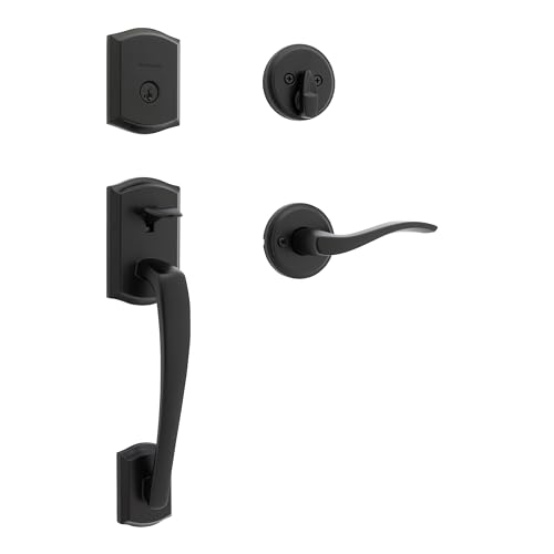 Kwikset Prescott Front Door Lock Set Matte Black