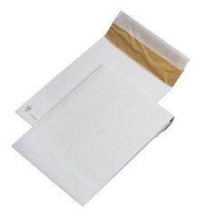 Coussinets K-Pack B4 360g blanc de 50mm avec fond pointu pour emballage rigide - Lot de 100