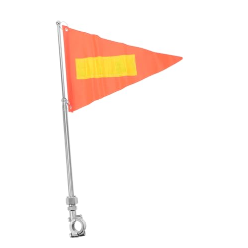 FUNOMOCYA Reflective Flag Pole for Bike Safety Adjustable Flag for Electric Bike