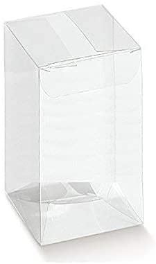 Boîte transparente PVC rigide de haute clarté pour bonbonnière fine 5,5 x 22 cm