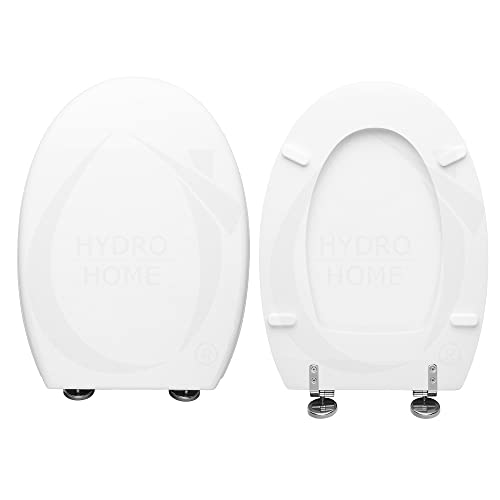 Copriwater Compatibile Ronda Globo Legno Rivestito In Resina Poliestere Bianco By Hydro Home