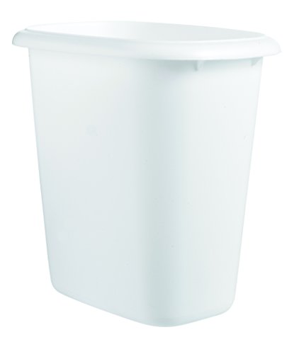 Image of Rubbermaid FG295300WHT 6 Quart White Vanity Wastebaskets6
