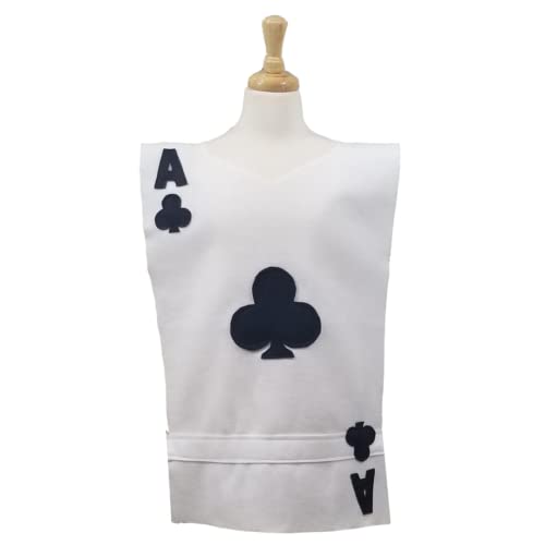 Ace Playing Card Costume Tunic - Choose your Card (Alice in Wonderland) Adult
