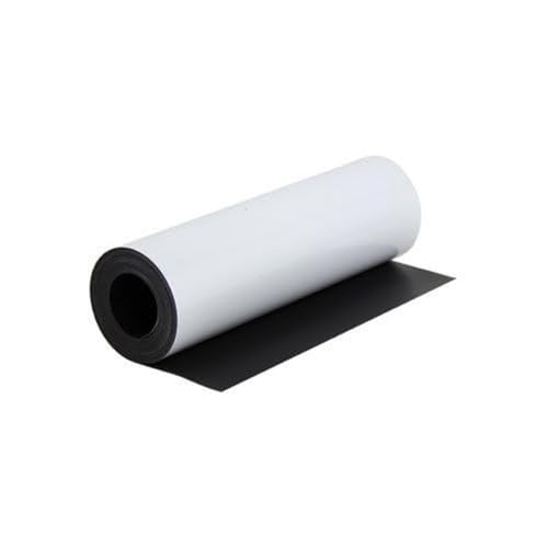 Magflex® Hoja Magnética Blanca de Brillo Flexible Para Crear Imágenes Magnéticas, Obras de Arte, Letreros O Pantallas - 300mm de Ancho - 1 M de Longitud