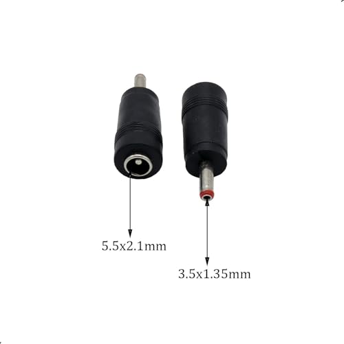 Pack 6 Conectores de Alimentación DC 5.5x2.1mm a 3.5x1.35mm miniatura 2