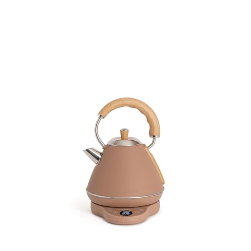 CREATE/KETTLE RETRO PRO/Bouilloire électrique 1 L avec contrôle de température moka/Système d’arrêt automatique, ébullition rapide, base...