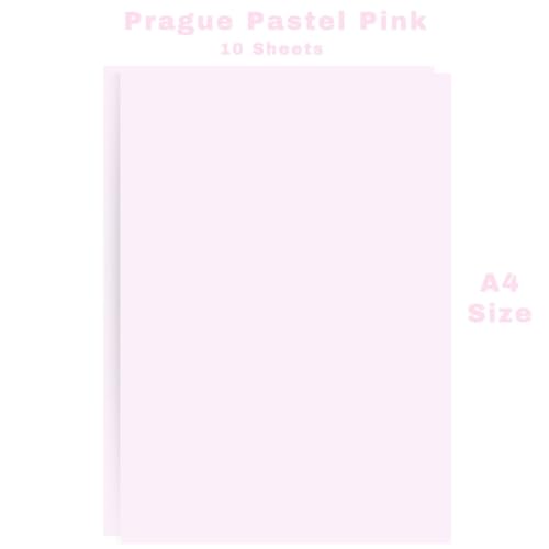 Image of CVANU Premium A4 Color Paper Sheets Prague Pastel Pink 120 GSM Color Art Papers for Kids DIY Arts and Crafts| Scrapbooking| Card Making (Pack of 10)