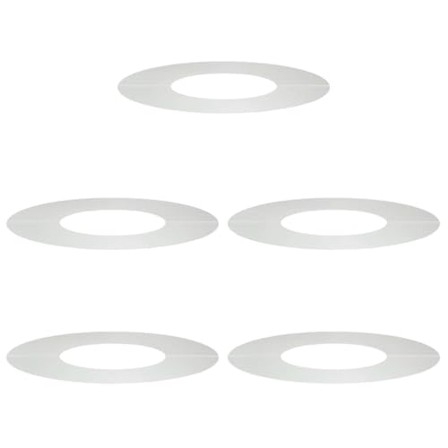 vidaXL geeignet für Flache Baumringe 5 pcs Silber Ø30 / 60 cm, Garten und Terrasse, moderner Metall-Pflanzer, stylisches Design, fürs Freie, praktischer Baum-Akzent