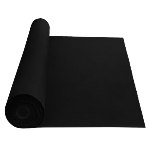 KM Legend Black Duvetyne Commando Cloth Flame Retardant Zero-Glare Cotton Fabric for Photography Backdrop Stage Backdrops Studio Blackout Fabric (10 25 50 Yards Roll)