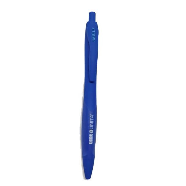 Penna a Scatto I'm Tinta Unita punta 1mm colorata Blu