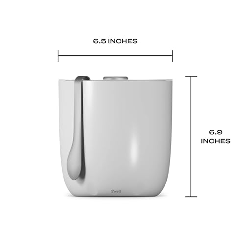 S'well Ice Bucket with Tongs, 68oz, Angel Food